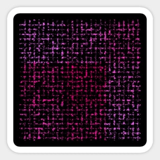 Strokes Geometric Retro Bright Colors Square Sticker